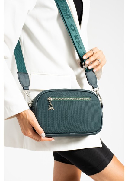 Paul Brand Yeni Sezon Mini Boy 3 Bölmeli Kadın Çapraz Omuz Çantası Petrol Yeşili 23X16CM PBM630 modelleri