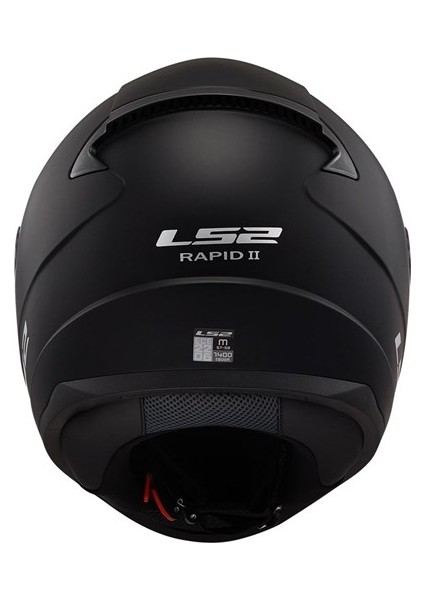 Rapıd 2 Mat Siyah Kask (Xl)