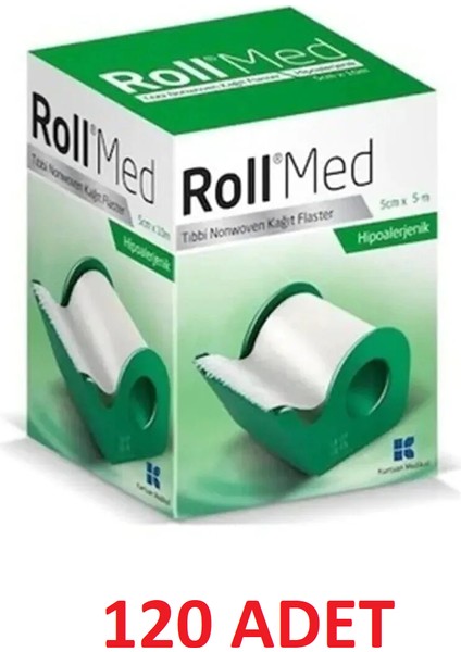Med Hipoalerjenik Kağıt Flaster 5 cm x 5 mt - 120 Kutu