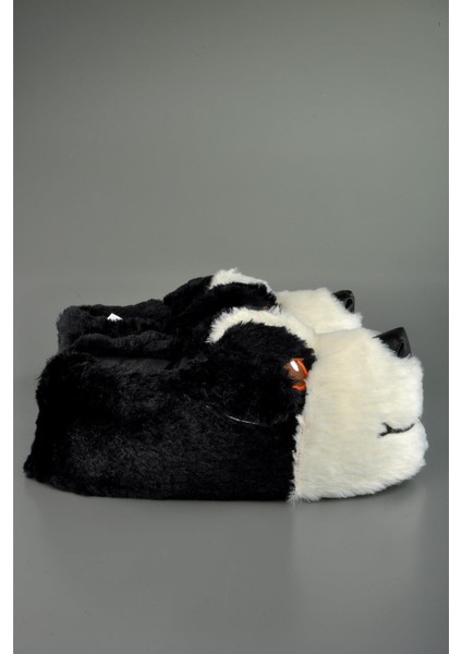 Sempatik Köpek Figürlü Erkek Bayan Hayvanlı Panduf Siyah fiyatları