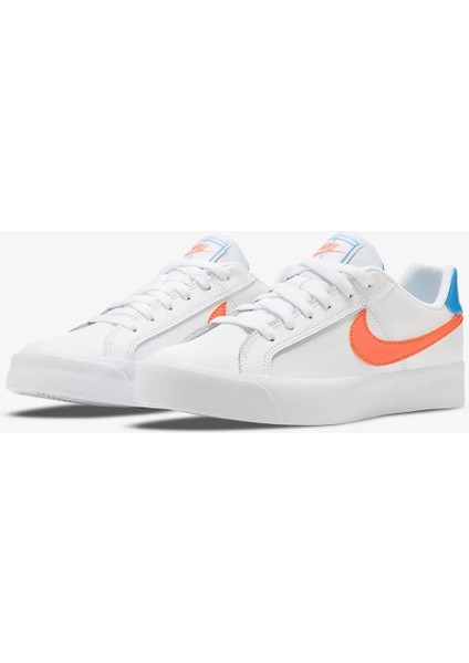 Court Royale Ac Wmns Beyaz Turuncu Kadın Sneaker Ayakkabı DN4244 181