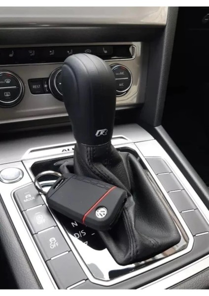 Bes Tuning Seat Ateca Dsg Silikon Vites Topuzu Kılıfı Siyah R Logo