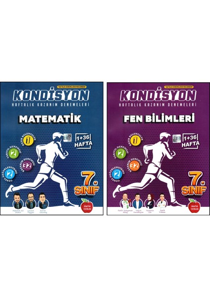 7. Sınıf Matematik - Fen Bilimleri Kondisyon Denemeleri 2 Kitap