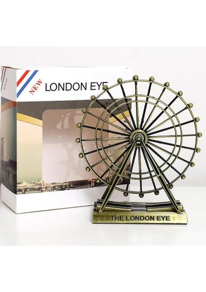 Vintage Metal Ingiltere London Eye Biblo Antik Bronz 15 cm fiyatları