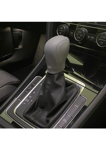 Bes Tuning Seat Ateca Dsg Silikon Vites Topuzu Kılıfı Gri R Logo