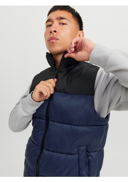 Erkek Dik Yakalı Fermuarlı Şişme Mont - 12235861 fiyatları