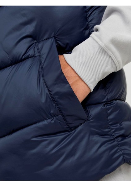 Erkek Dik Yakalı Fermuarlı Şişme Mont - 12235861 fırsatları