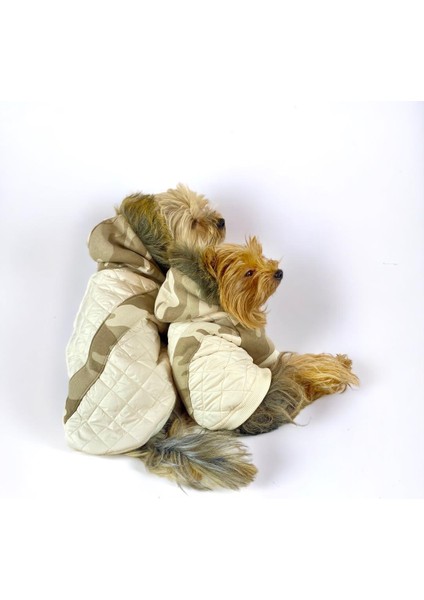 Kamuflaj Comfy Köpek Montu, Köpek Ceketi, Köpek Dış Giyim