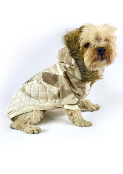 Kamuflaj Comfy Köpek Montu, Köpek Ceketi, Köpek Dış Giyim