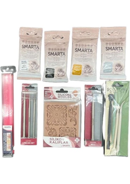 Havayla Kuruyan Metalik Modelleme Hamuru Seti-36