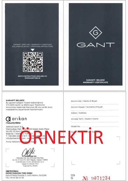 G109018 Erkek Kol Saati