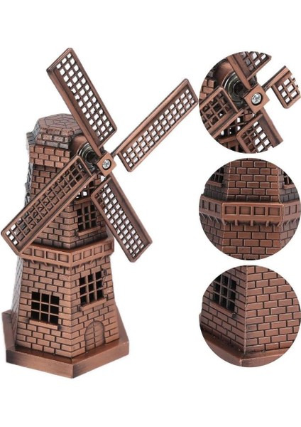 Vintage Metal Hollanda Yel Değirmeni Biblo Antik Bakır 17 cm fiyatları