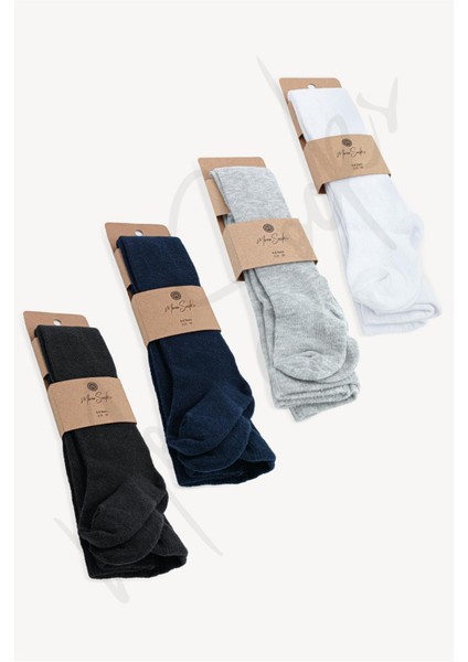 Mono Socks 4'Lü Düz Külotlu Çocuk Çorap