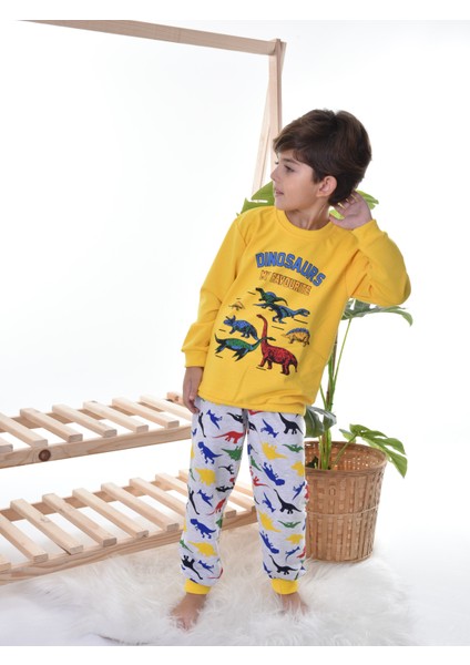 Tugse My Dınosaurs Çocuk Pijama Takım