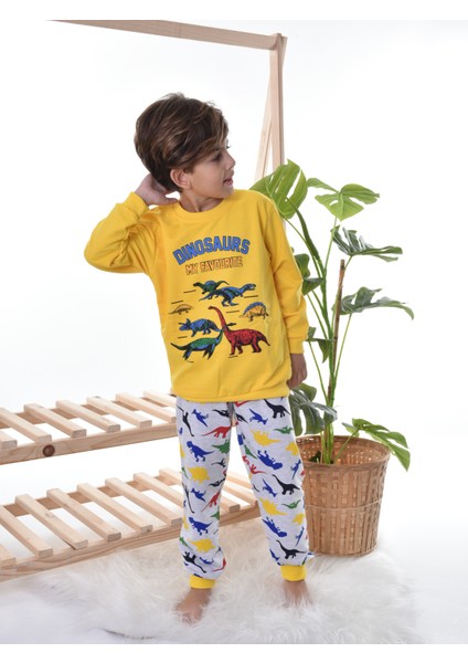 Tugse My Dınosaurs Çocuk Pijama Takım modelleri