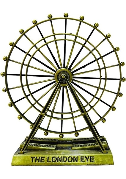 Vintage Metal Ingiltere London Eye Biblo Antik Bronz 9 cm fiyatları