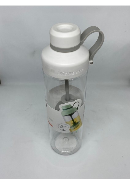 Tea Cup Süzgeçli Tritan Matara Beyaz 680 ml St- 6637