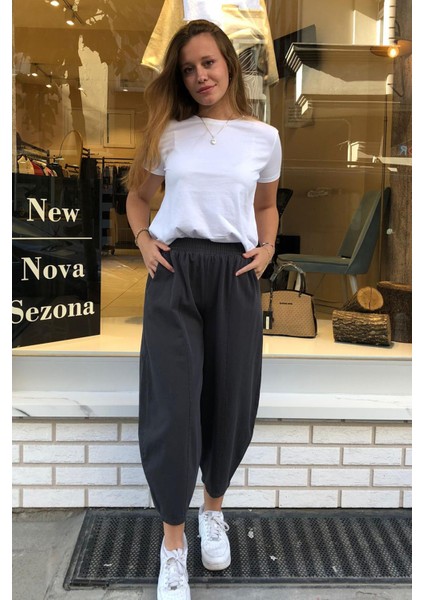 Gabardin Şalvar Pantolon