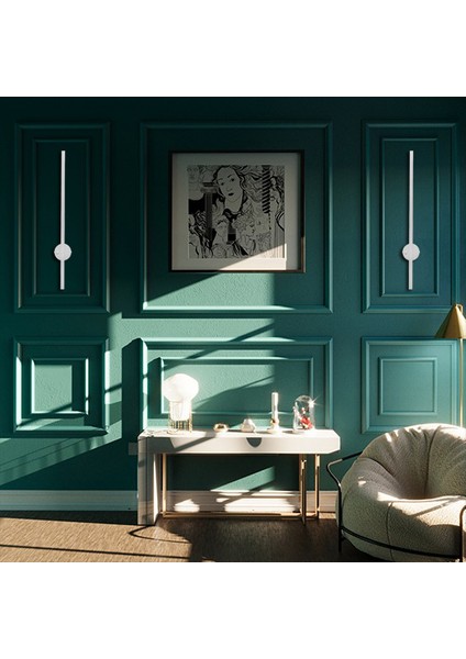 Pigas Açma Kapama Düğmeli Aplik Modern Dekoratif LED Duvar Aplik 68CM Günışığı(Hotel-Cafe-Büro-Restuarant-Ev) indirimleri