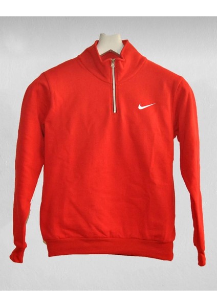 Unisex Nike Baskılı Yarım Fermuarlı Sweatshirt-Eşofman Altı Set Kombin