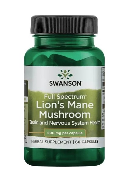 Sw Full Spectrum Lion’s Mane Mushroom 60 Capsul Abd Versiondur EU Version Değildir!