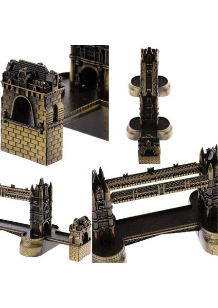 Vintage Metal Ingiltere London Tower Bridge Biblo Antik Bronz 20 cm indirimleri
