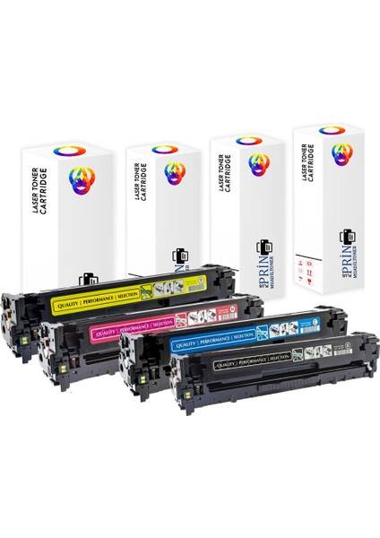 Hp 128A - Hp Colorlaserjet CM1415 4 Renk Muadil Toner