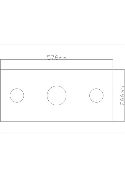 Tavan Spot Göbek TSG-DUZ-26CMX56XMX4,5CM