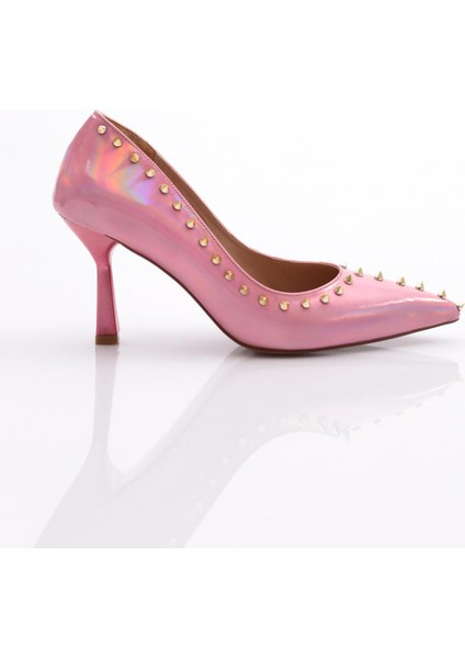 6079 Kadın Diken Taşli Topuklu Ayakkabı