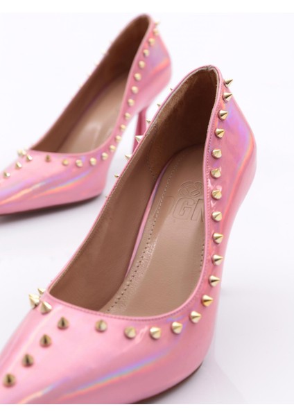 6079 Kadın Diken Taşli Topuklu Ayakkabı fırsatları