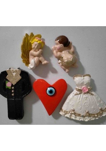 Magnet Seti (5ADET) , Mutfak Süsü , Buzdolabı Süsü , Magnet , Dekoratif Aksesuar