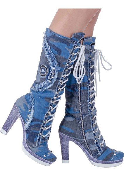 Kot Spor Çizme Kamuflaj Kadın fiyatları