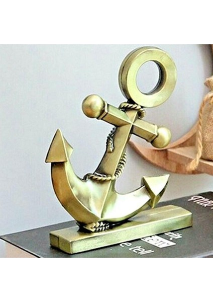 Vintage Metal Çapa Biblo Antik Bronz 16 cm fiyatları