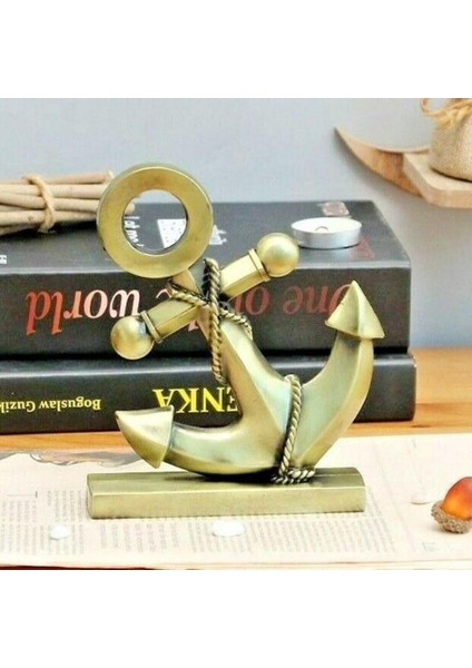 Vintage Metal Çapa Biblo Antik Bronz 16 cm modelleri