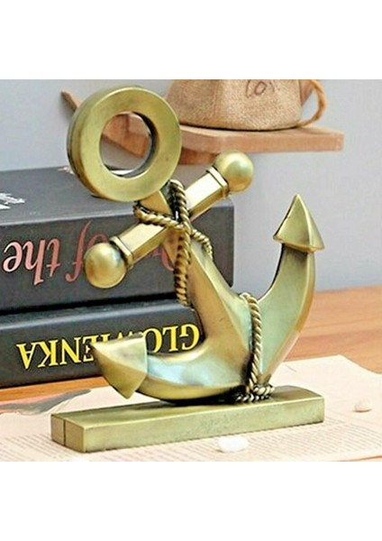 Vintage Metal Çapa Biblo Antik Bronz 16 cm fırsatları