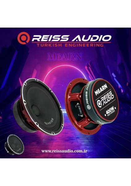 Reis Audio RS-M6ARN Rms Power: 200W Max Power: 400W