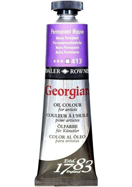 Georgian Yağlı Boya 38ML 413 Permanent Mauve