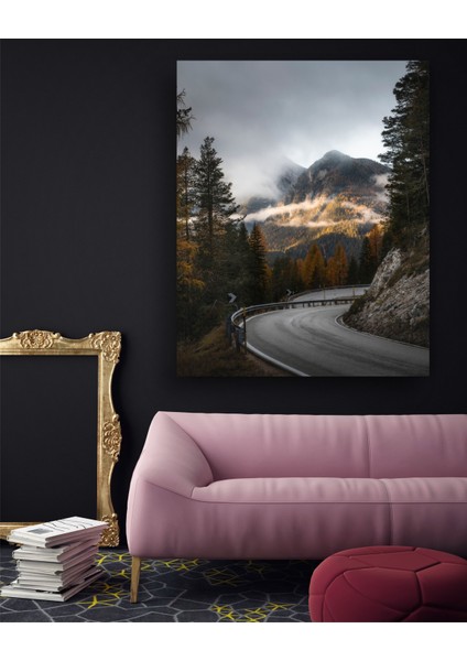 Yol ve Orman Manzaralı Kanvas Tablo D42 fiyatları
