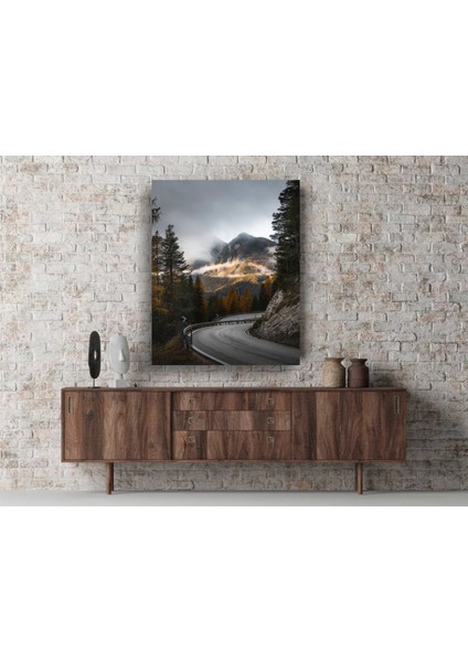 Yol ve Orman Manzaralı Kanvas Tablo D42 modelleri
