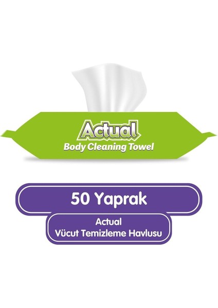 Vücut Temizleme Havlusu 50 Yaprak