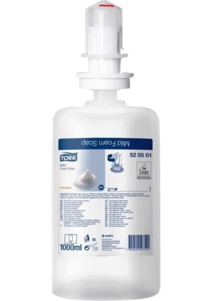 1 Ad. Tork Köpük Sabun Dispenseri Siyah 561508 + 1 Litre Tork Köpük Sabun Premium Hediyeli