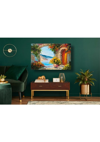 Deniz ve Doğa Manzarası Yağlı Boya Kanvas Tablo D3