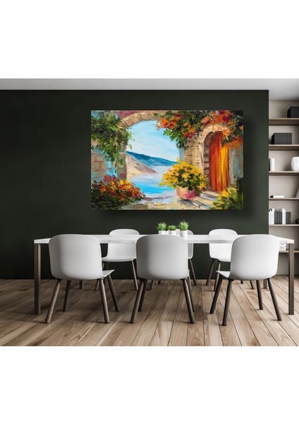 Deniz ve Doğa Manzarası Yağlı Boya Kanvas Tablo D3 modelleri