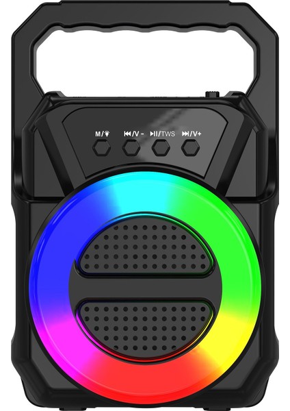 ABS-1309 Rgb Fm Kablosuz Hoparlör - Siyah