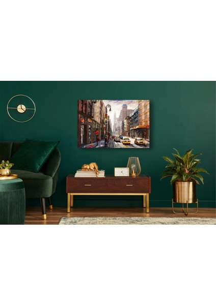 Yağlı Boya Görünümlü Manzara Kanvas Tablo D27 fiyatları