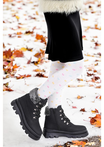 Edu Günlük Fermuarlı Kız Çocuk Bot Ayakkabı