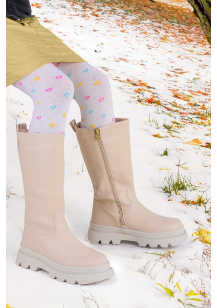 Metvay Uzun Fermuarlı Kız Çocuk Çizme Bot modelleri