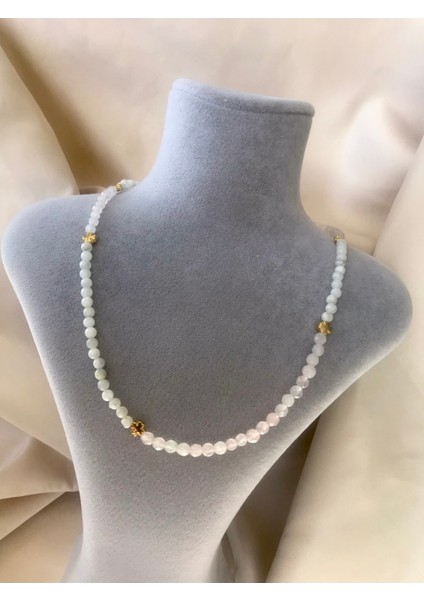 Aytaşı-Pembe Kuvars Kolye