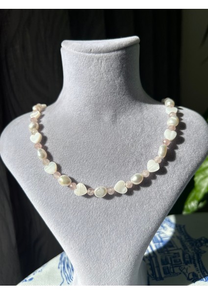 Inci-Sedef-Pembe Kuvars Kolye fırsatları