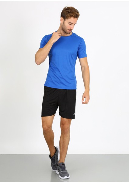 Erkek Tişört NBTM2105-SON Rahat Kesim Nefes Alabilir Kumaş Mavi